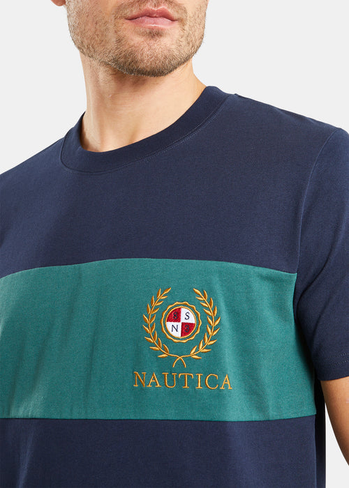 Nautica Washington T-Shirt - Dark Navy - Detail