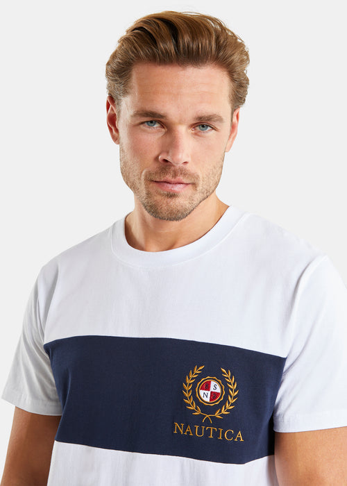 Nautica Washington T-Shirt - White - Detail