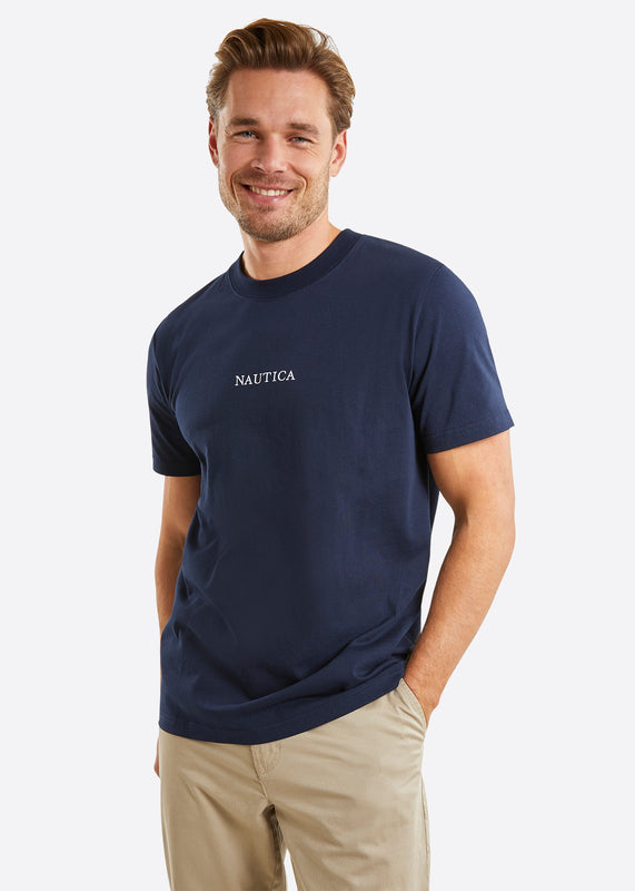 Nautica Ybor T-Shirt - Dark Navy - Front