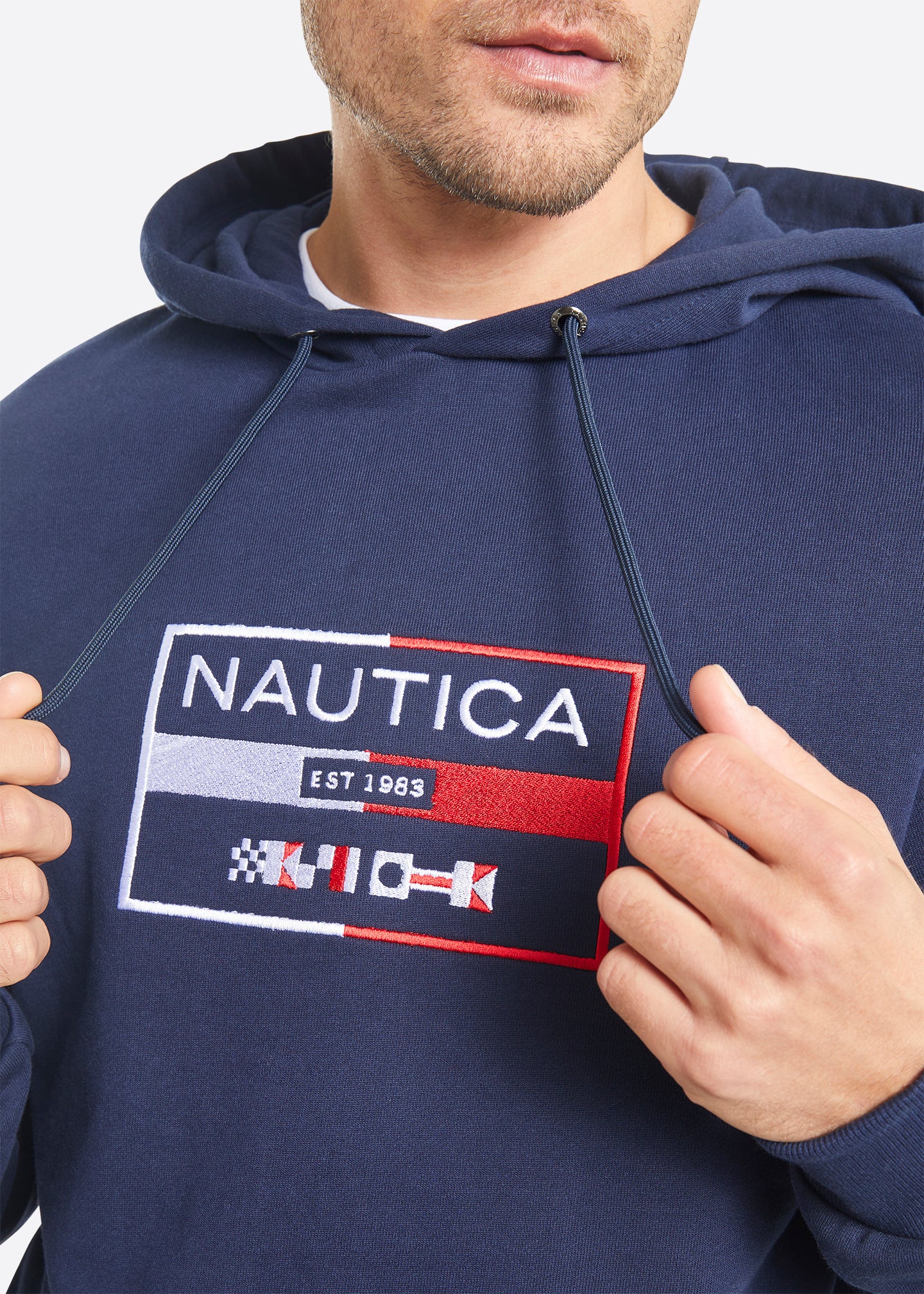 Nautica Brodie OH Hoody - Dark Navy - Detail