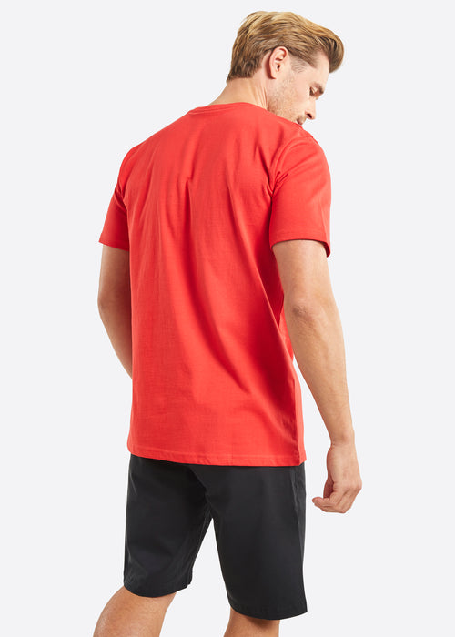 Nautica Alves T-Shirt - True Red - Back