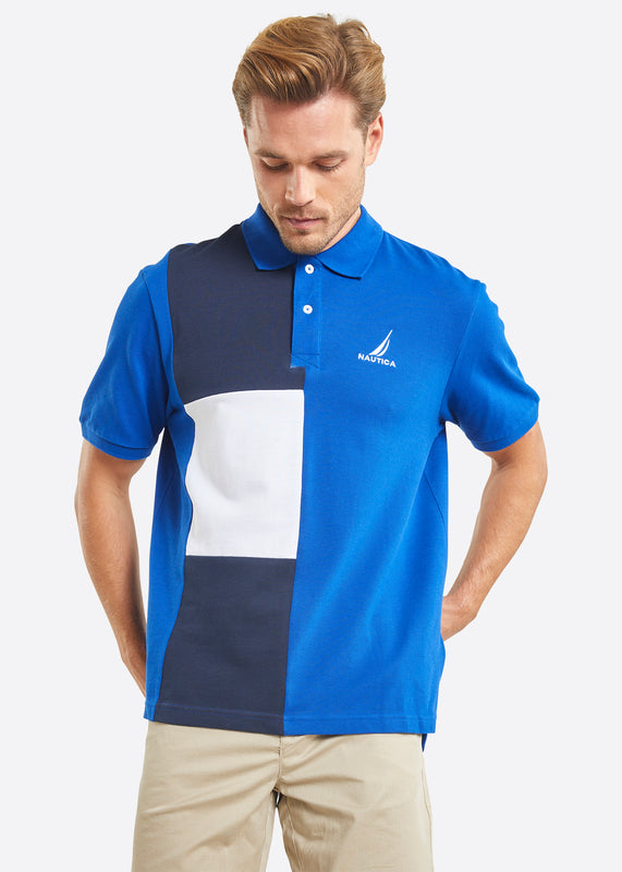 Nautica Forbes Polo Shirt - Cobalt - Front