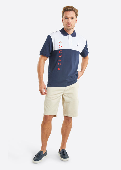 Nautica Aethan Polo Shirt - Dark Navy - Full Body