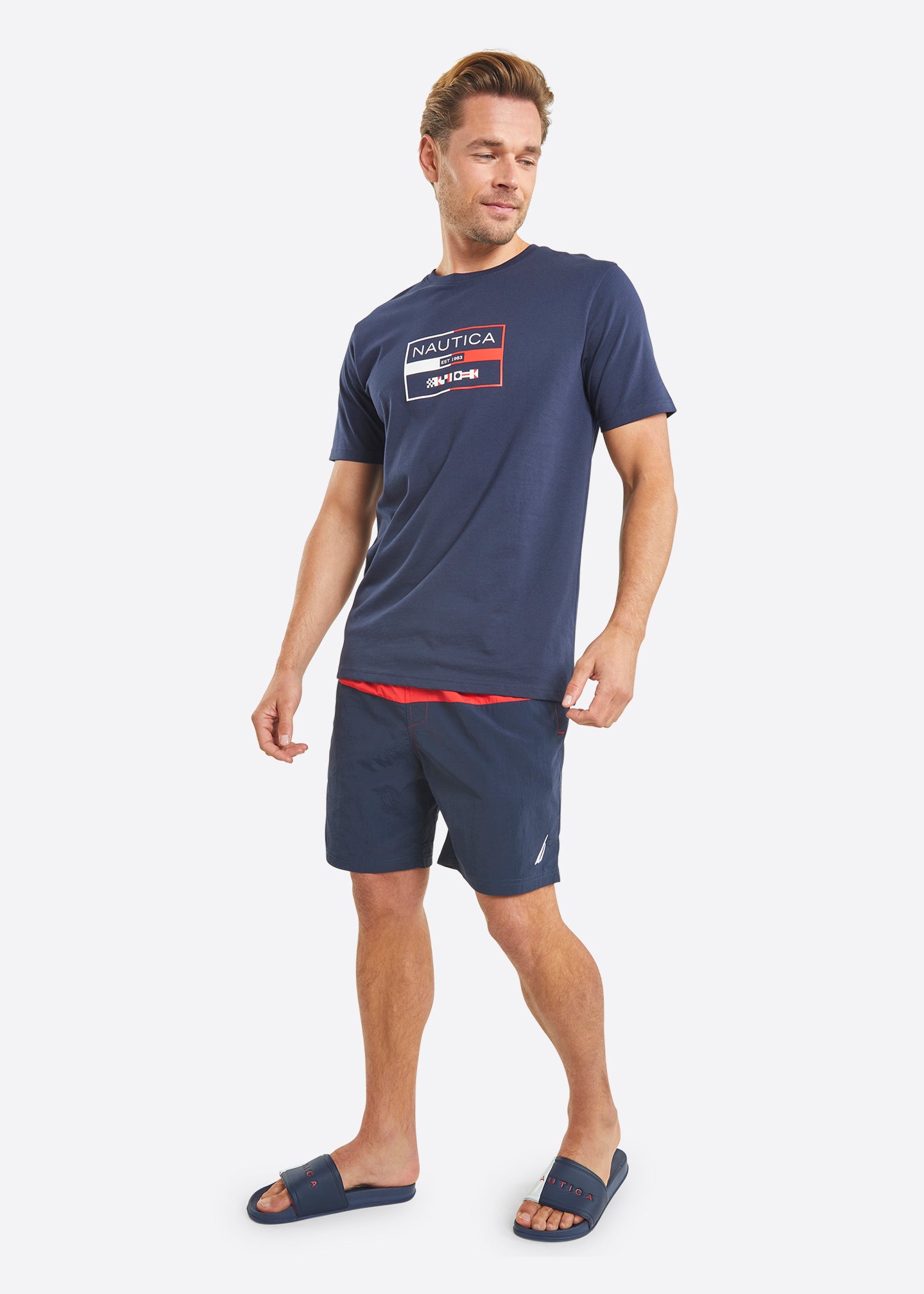 Nautica Spynie 6" Swim Short - Dark Navy - Full Body