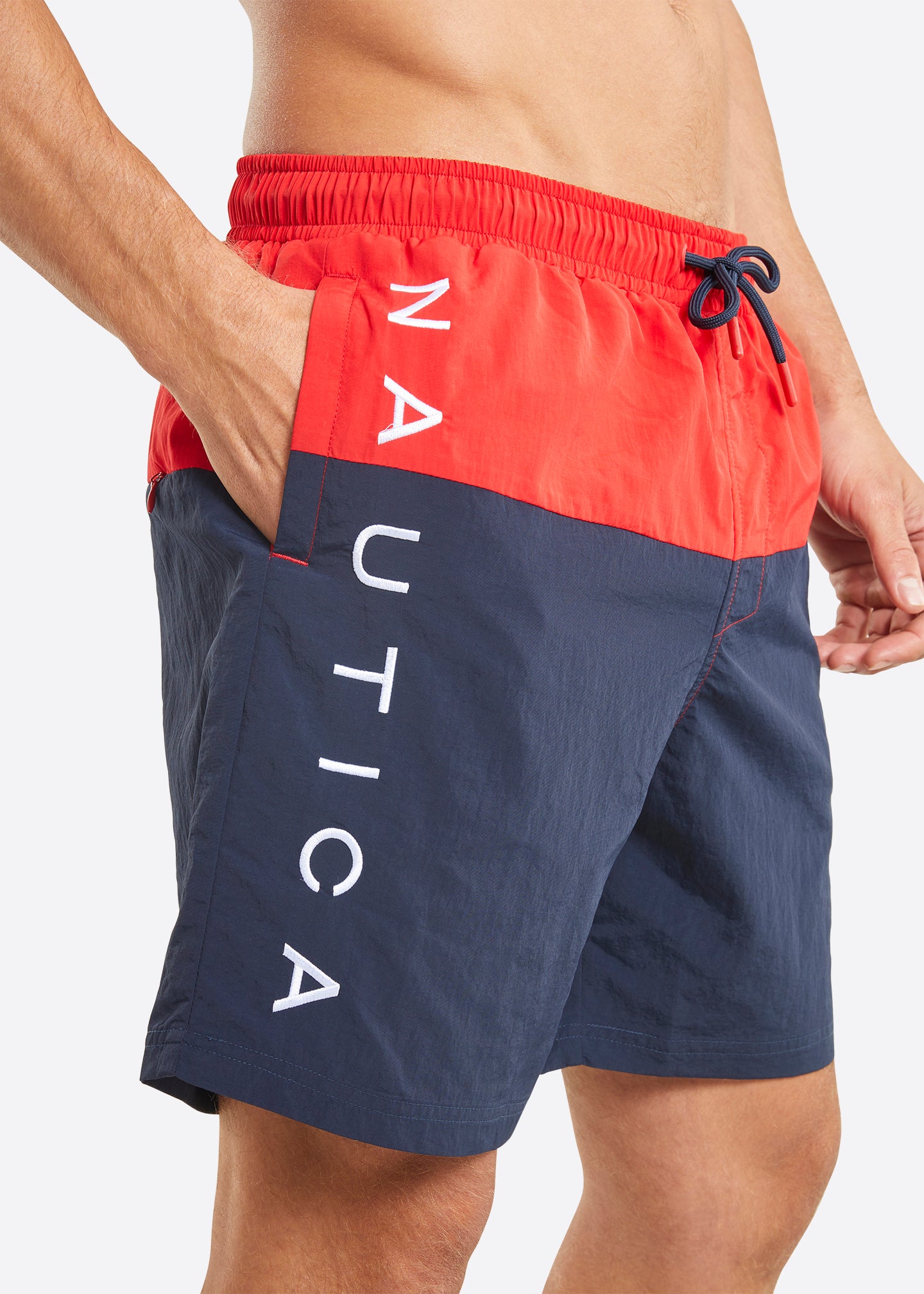 Nautica Spynie 6" Swim Short - Dark Navy - Detail