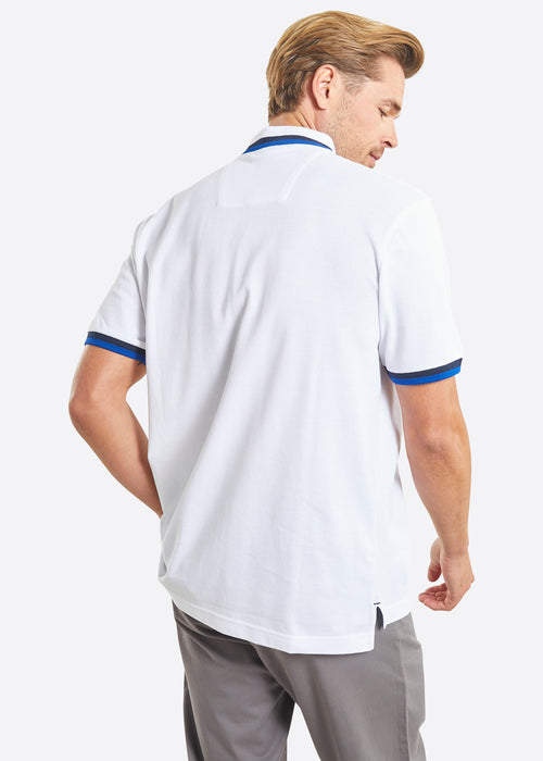 Nautica Elm Polo Shirt - White  - Back