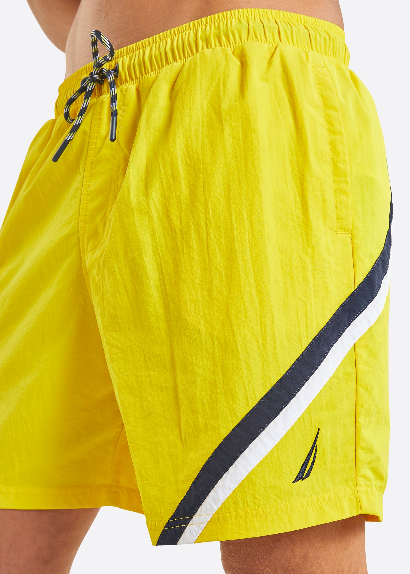 Nautica Grampian 6" Swim Short - Yellow - Detail