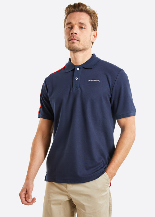 Nautica Hopeman Polo Shirt - Dark Navy - Front