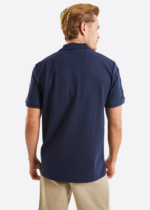 Nautica Hopeman Polo Shirt - Dark Navy - Back