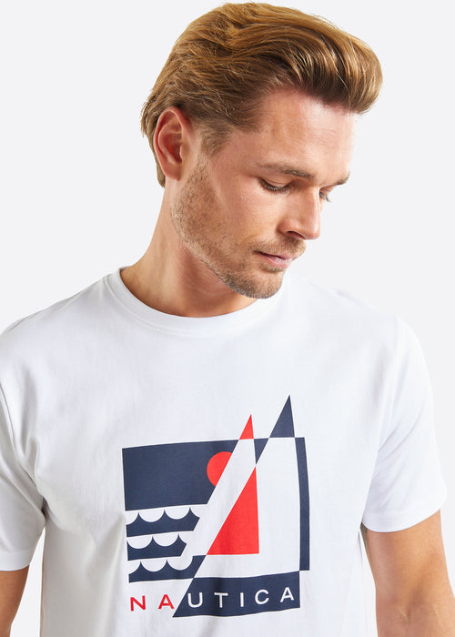 Nautica Lossie T-Shirt - White - Detail