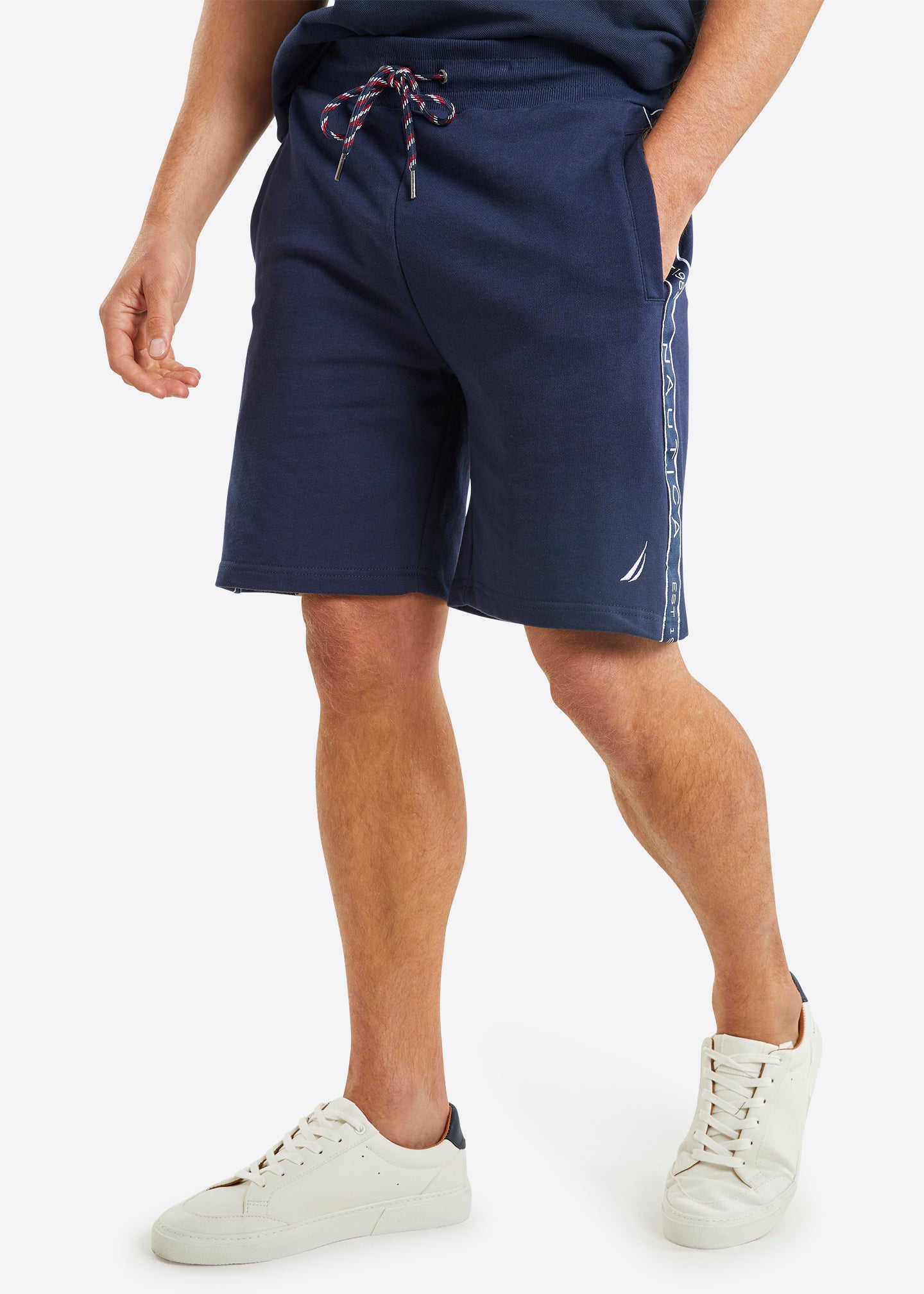 Nautica Kalil 7.5" Fleece Short - Dark Navy - Front