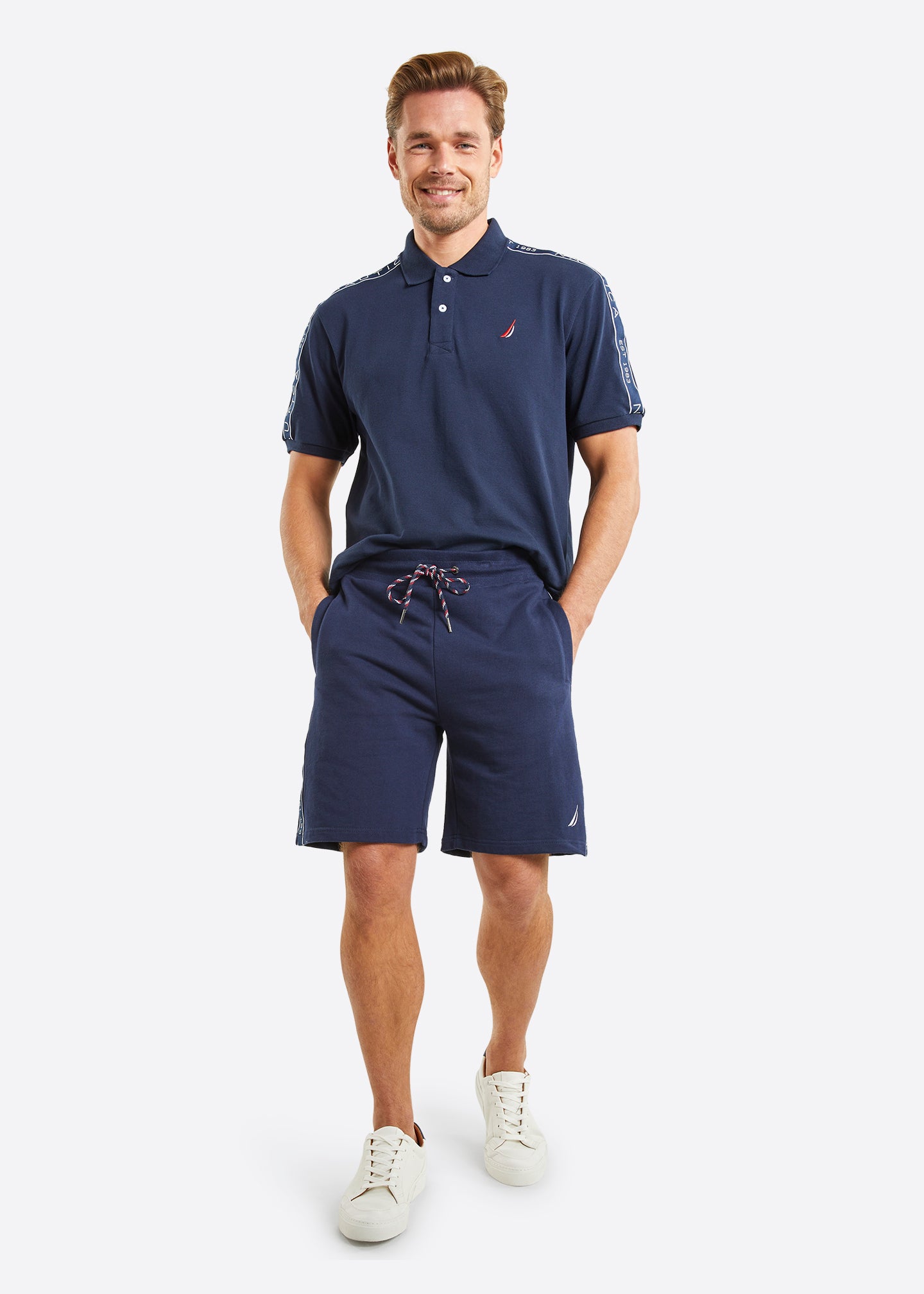 Nautica Kalil 7.5" Fleece Short - Dark Navy - Full Body