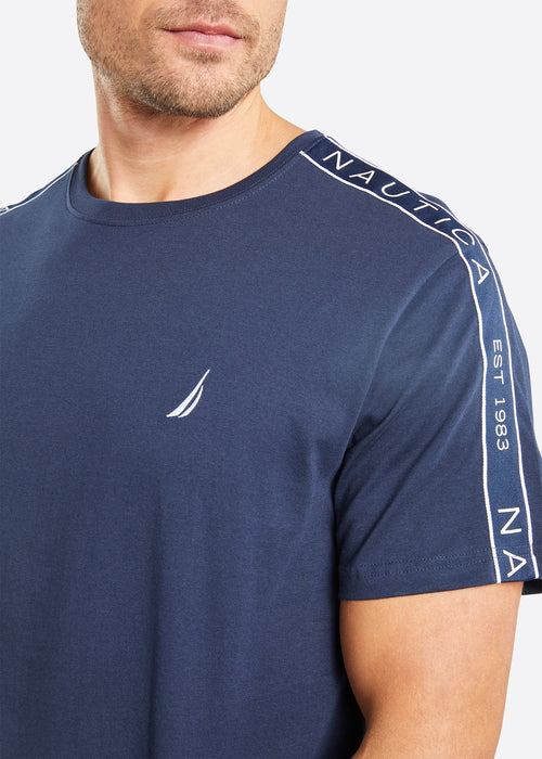 Nautica Inverness T-Shirt - Dark Navy - Detail