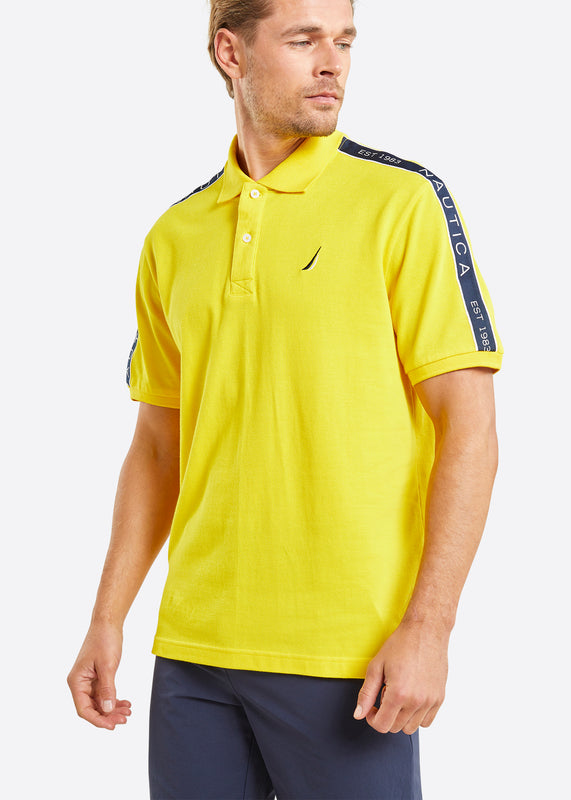 Nautica Connolly Polo Shirt - Yellow - Front