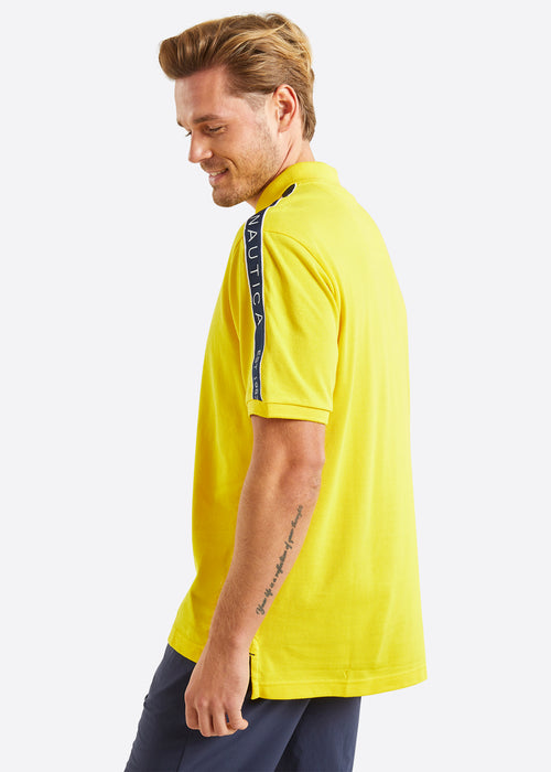 Nautica Connolly Polo Shirt - Yellow - Back