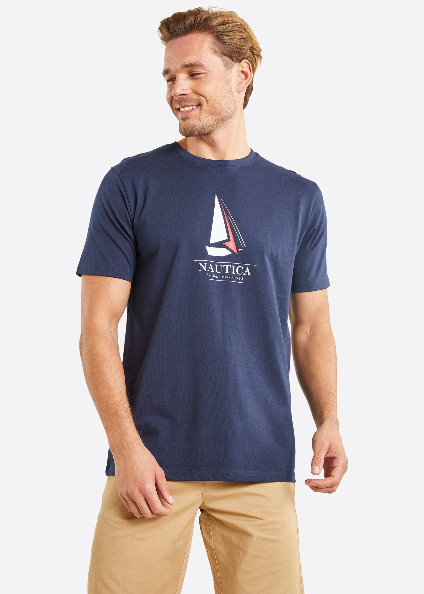Nautica Evander T-Shirt - Dark Navy - Front