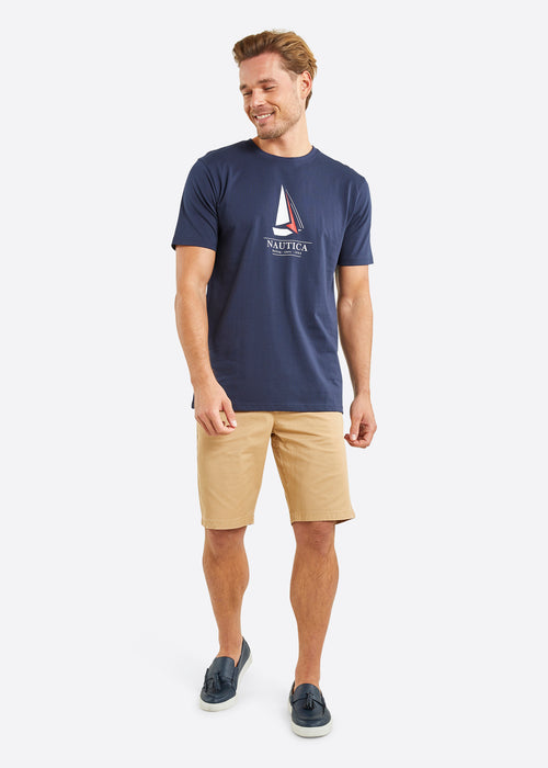 Nautica Evander T-Shirt - Dark Navy - Full Body