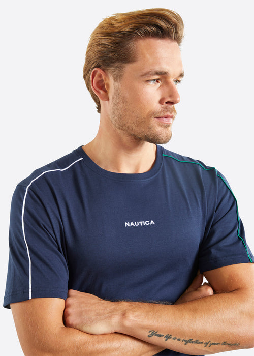 Nautica Wylder T-Shirt - Dark Navy - Detail