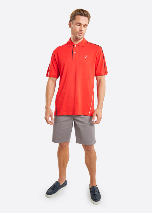 Nautica Khai Polo Shirt - True Red - Full Body