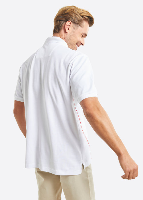 Nautica Khai Polo Shirt - White - Back