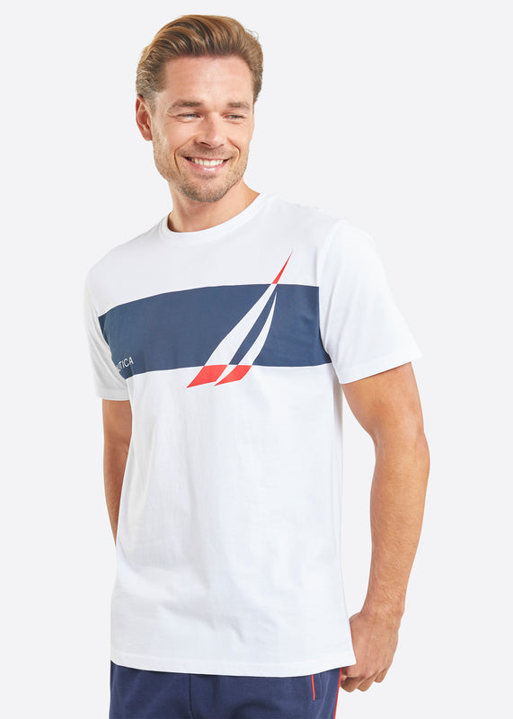 Nautica Adonis T-Shirt - White - Front