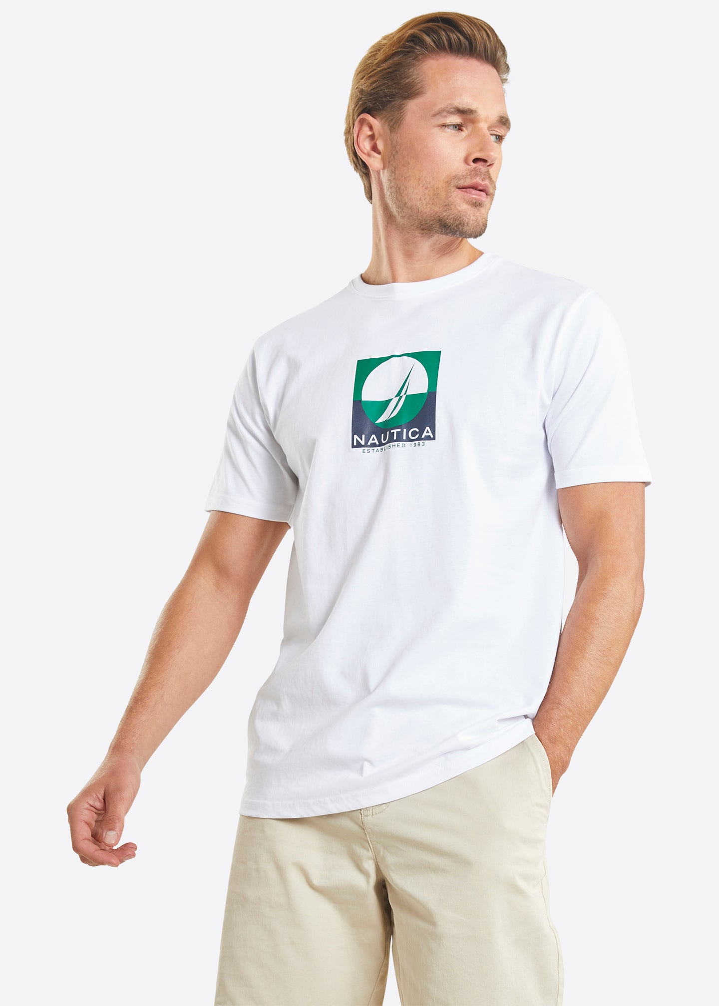 Nautica Kairo T-Shirt - White - Front