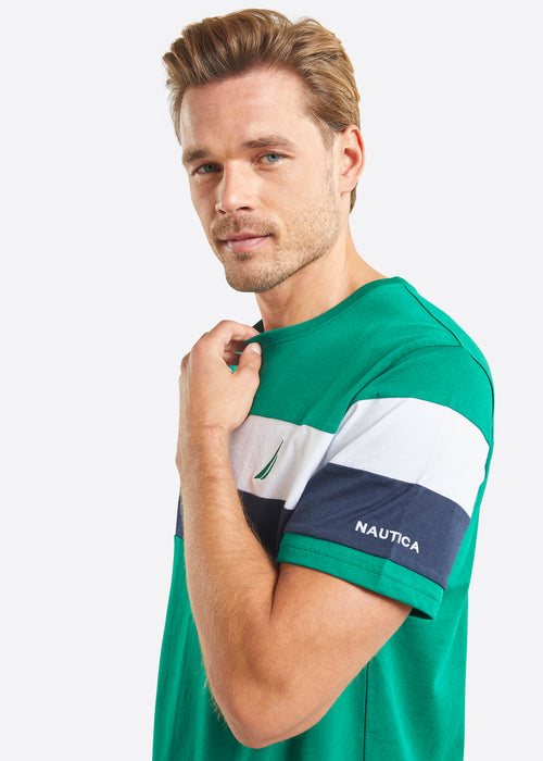 Nautica Ronin T-Shirt - Green - Detail