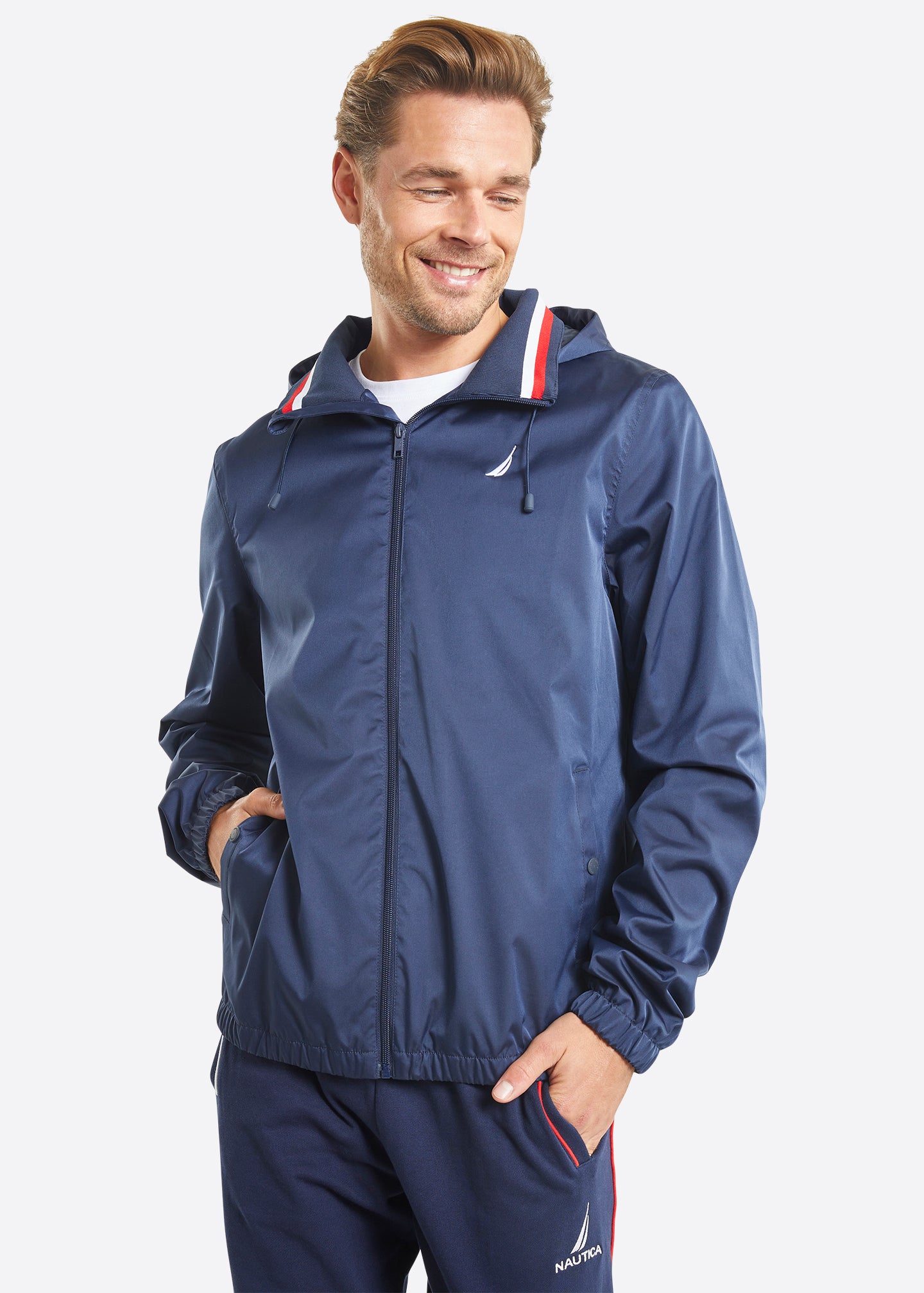 Nautica rain jacket mens top