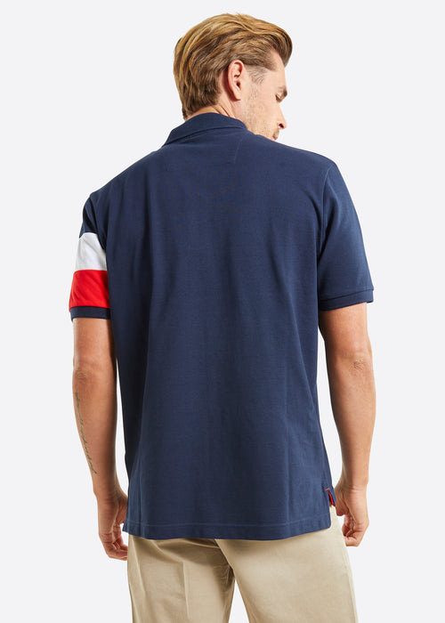 Nautica Ike Polo Shirt - Dark Navy - Back