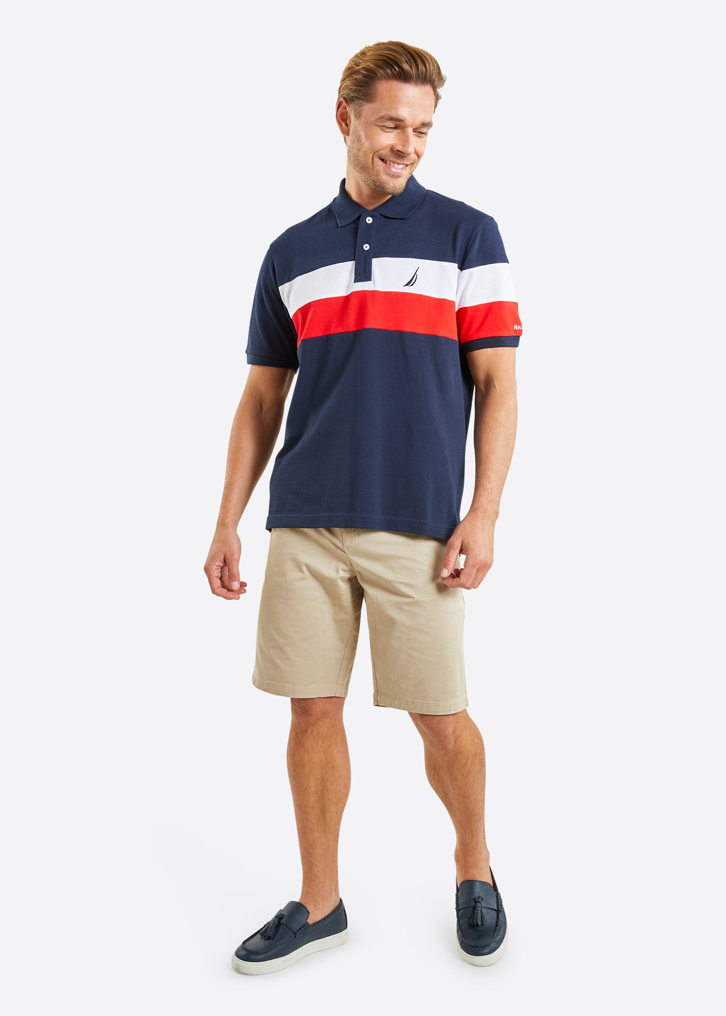 Nautica Ike Polo Shirt - Dark Navy - Full Body