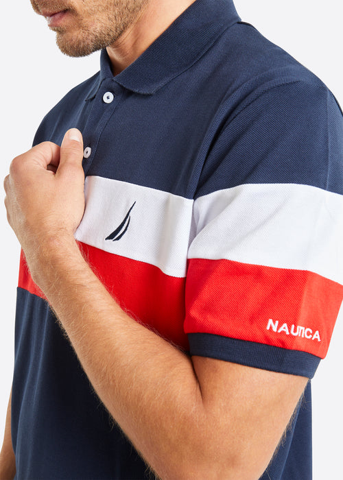 Nautica Ike Polo Shirt - Dark Navy - Detail