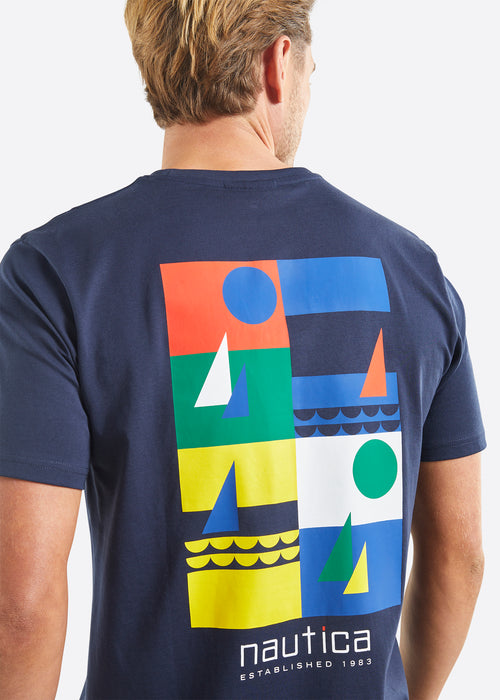 Nautica Salem T-Shirt - Dark Navy - Detail
