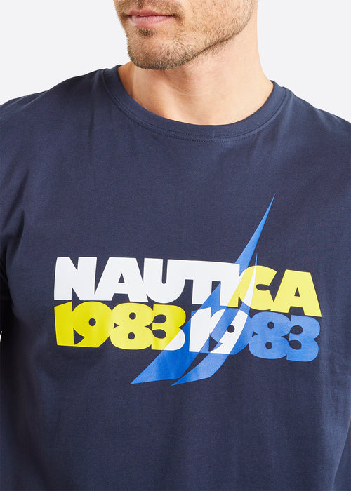 Nautica Nasir T-Shirt - Dark Navy - Detail