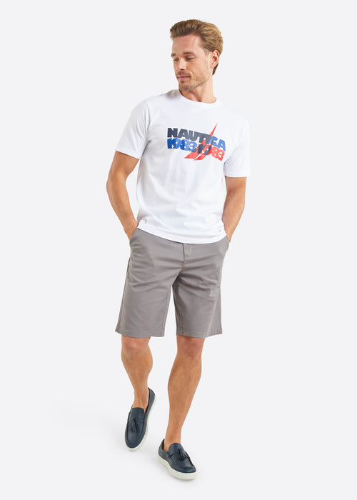 Nautica Nasir T-Shirt - White - Full Body