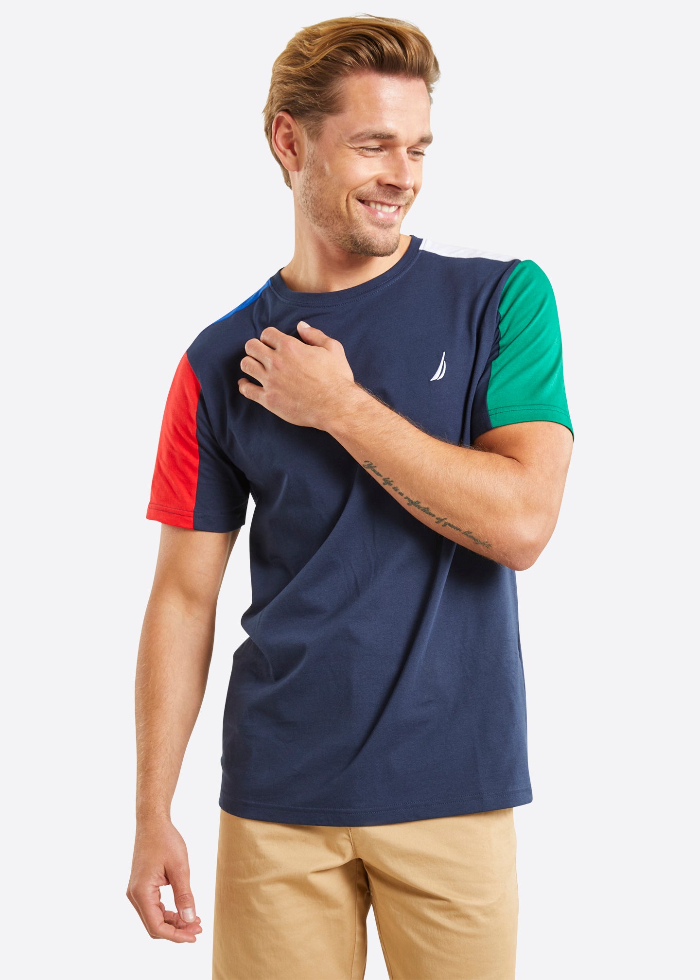 Nautica Neville T-Shirt - Dark Navy - Front