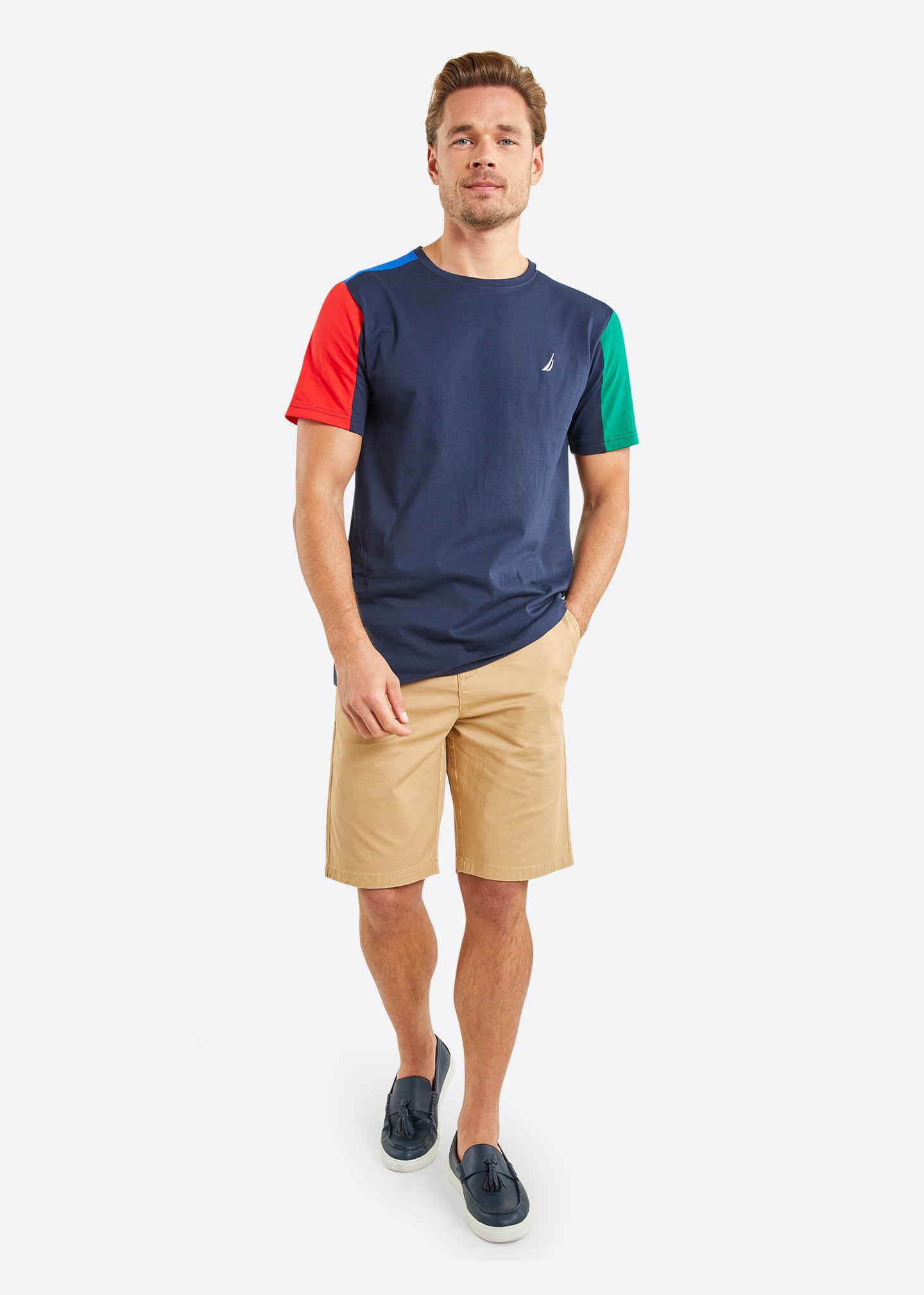 Nautica Neville T-Shirt - Dark Navy - Full Body