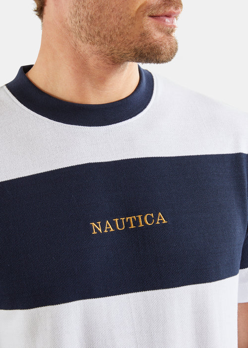 Nautica Pelican T-Shirt - White - Detail