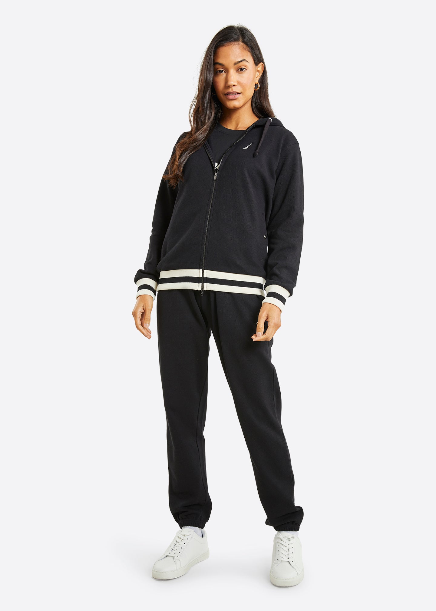 Nautica Lunaire Full Zip Hoody - Black - Full Body
