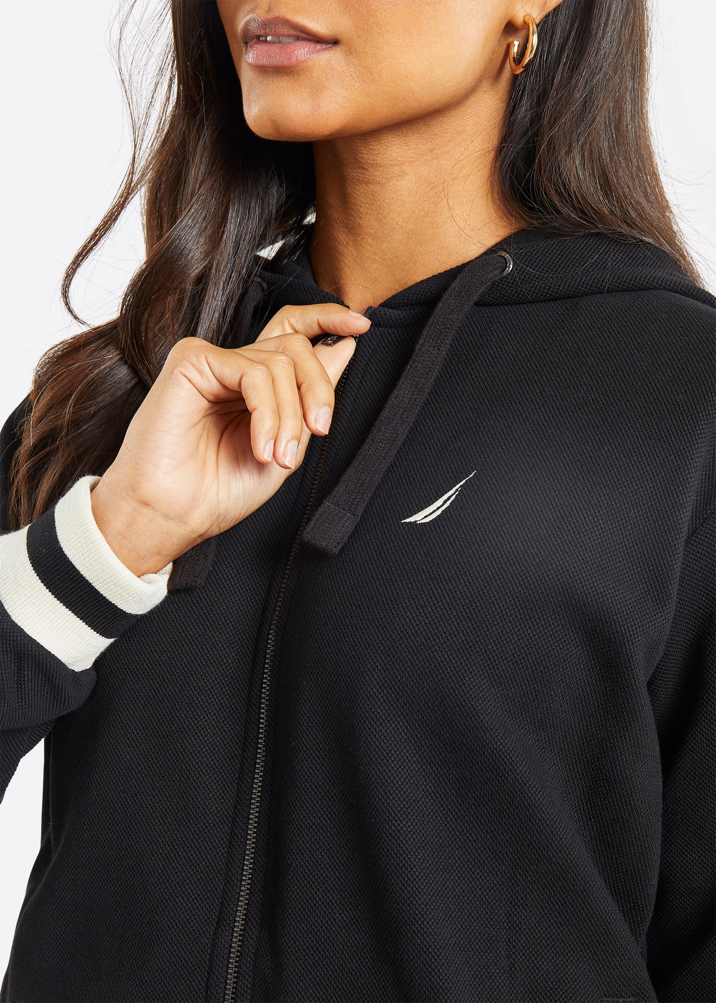 Nautica Lunaire Full Zip Hoody - Black - Detail