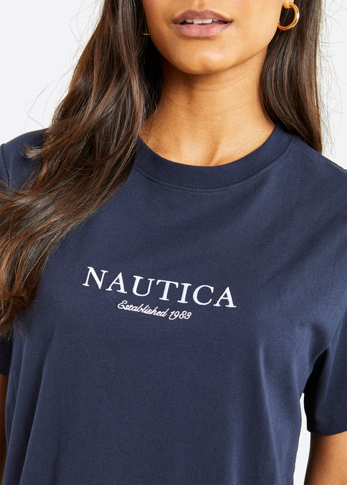 Nautica Fernie T-Shirt - Dark Navy - Detail