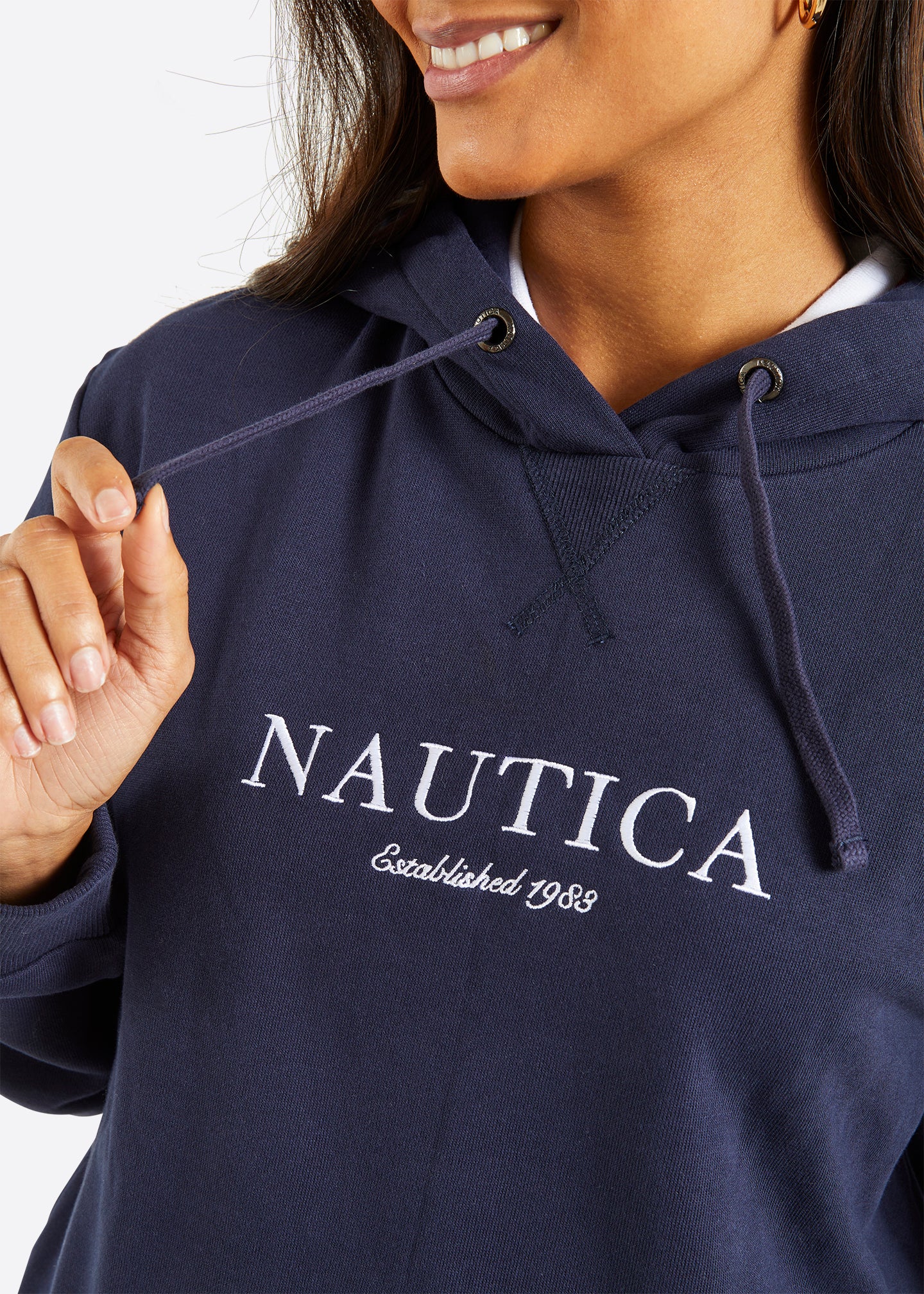 Womens navy hoody cheap