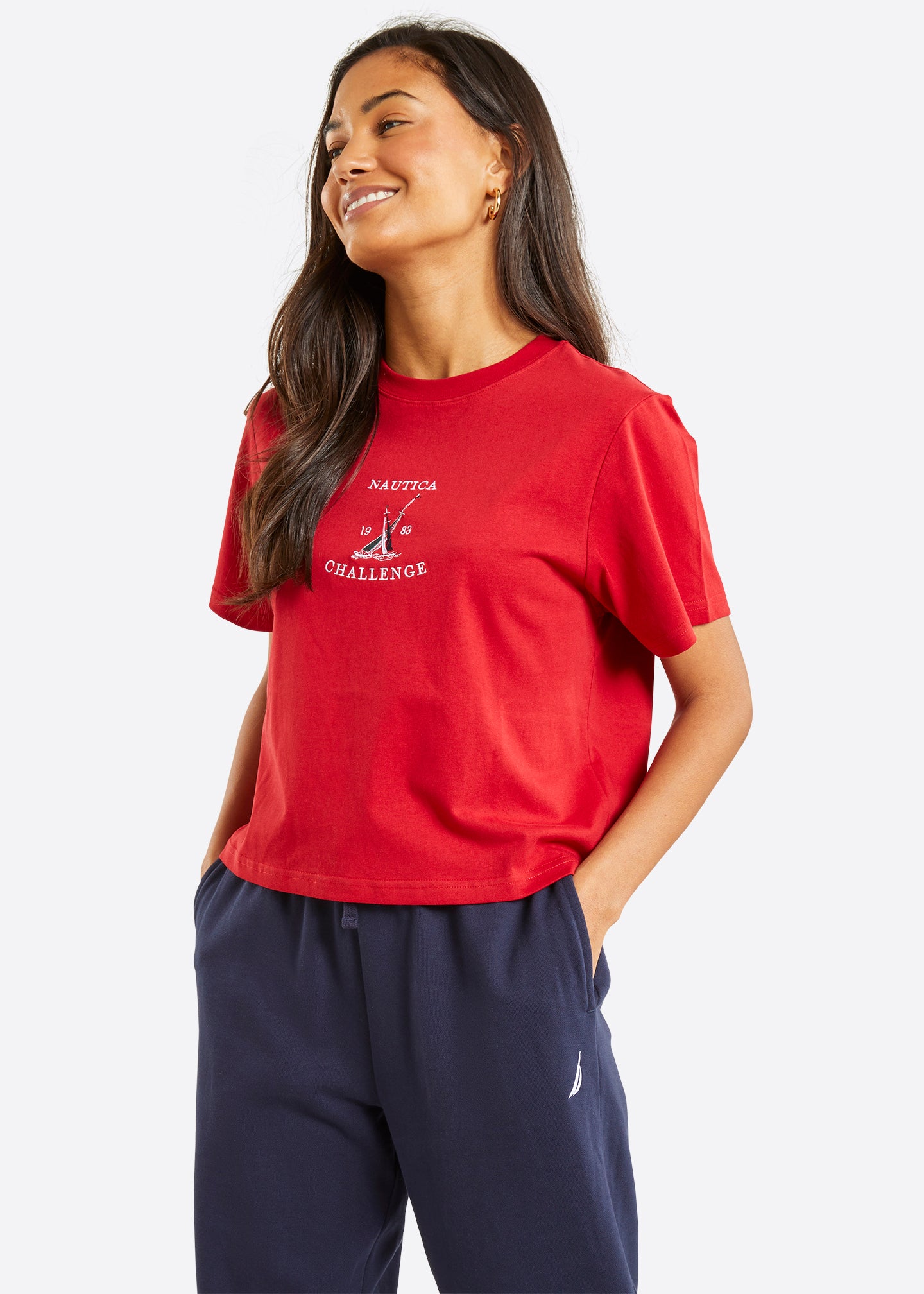 Nautica Avignon T-Shirt - Crimson - Front