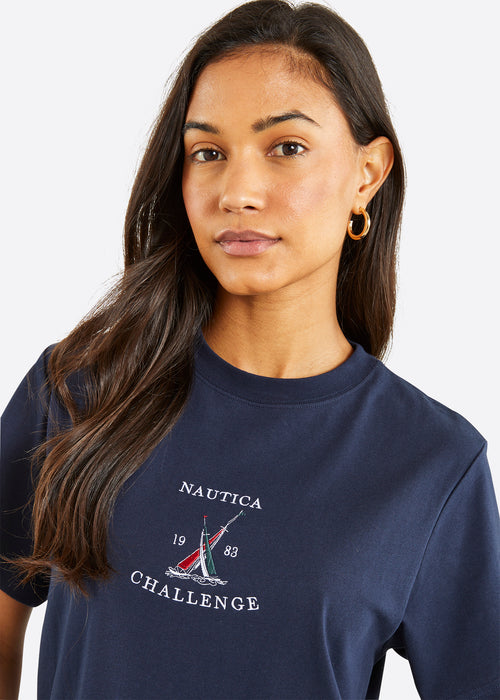 Nautica Avignon - T-Shirt - Dark Navy - Detail