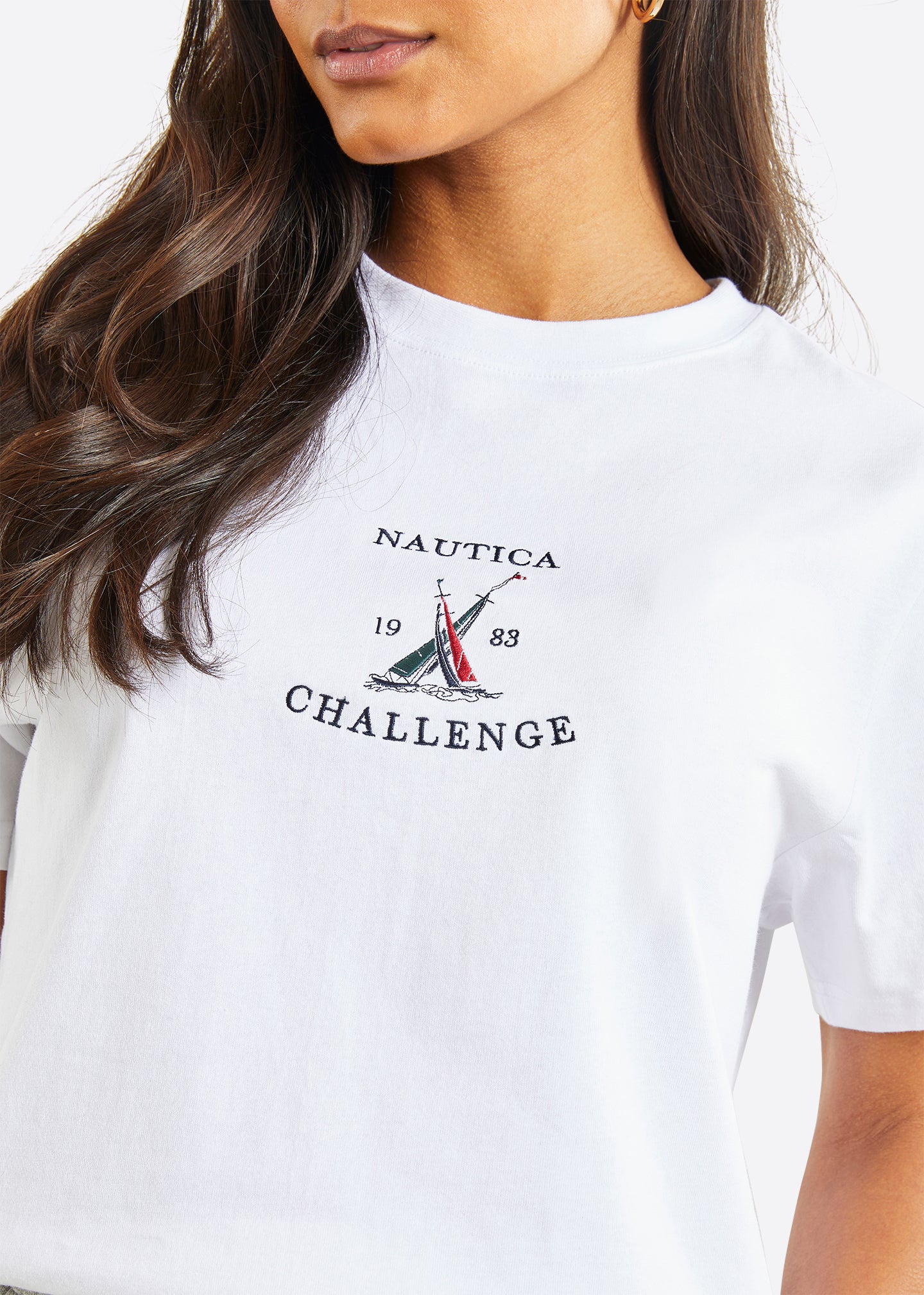 Nautica Avignon T-Shirt - White - Detail