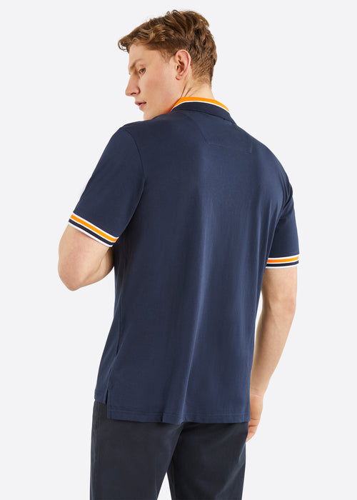 Nautica Blyford Polo Shirt - Dark Navy - Back
