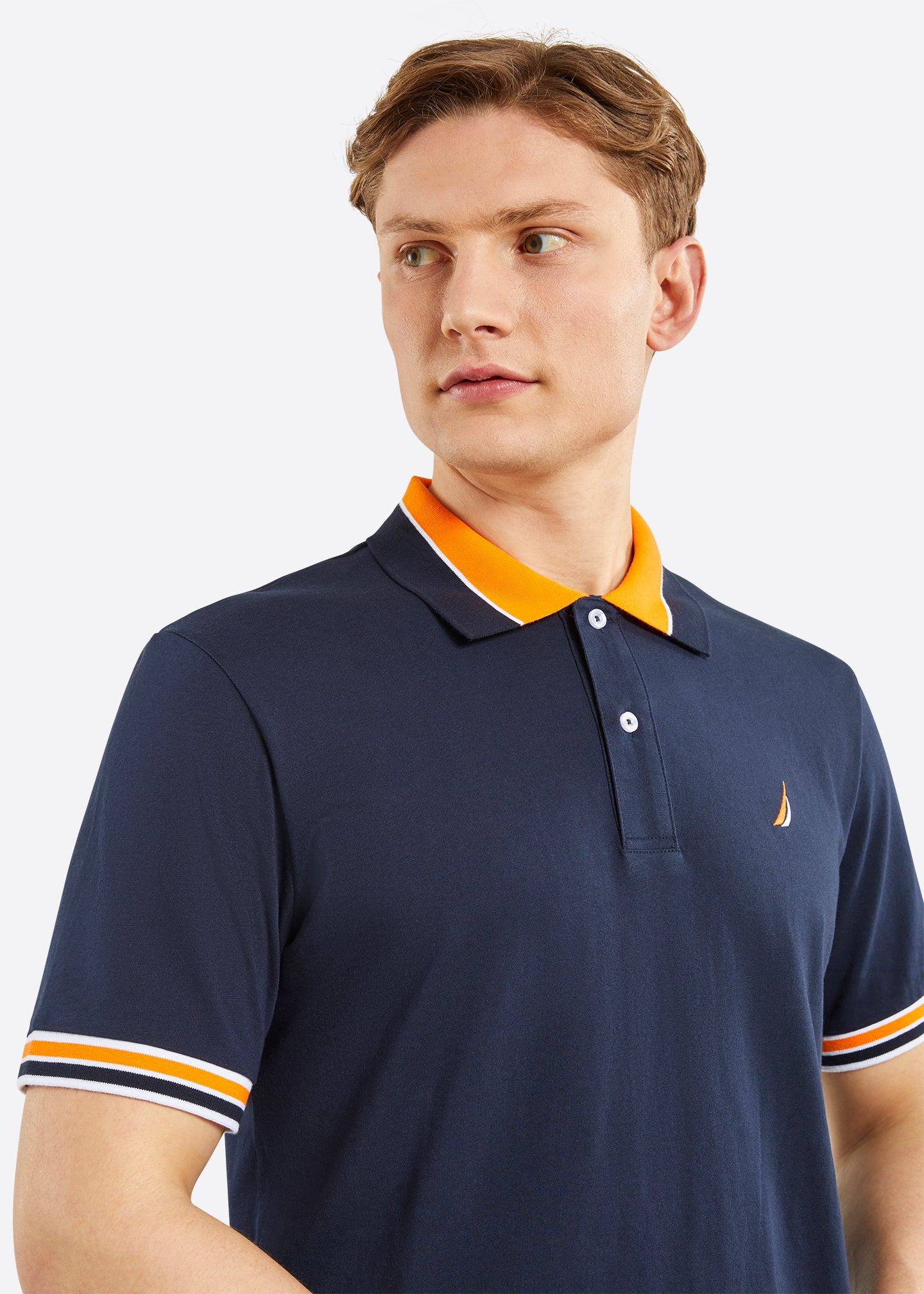 Nautica Blyford Polo Shirt - Dark Navy - Detail