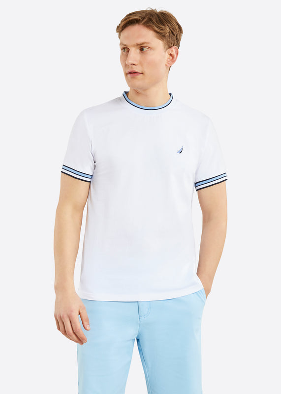 Nautica Horan T-Shirt - White - Front