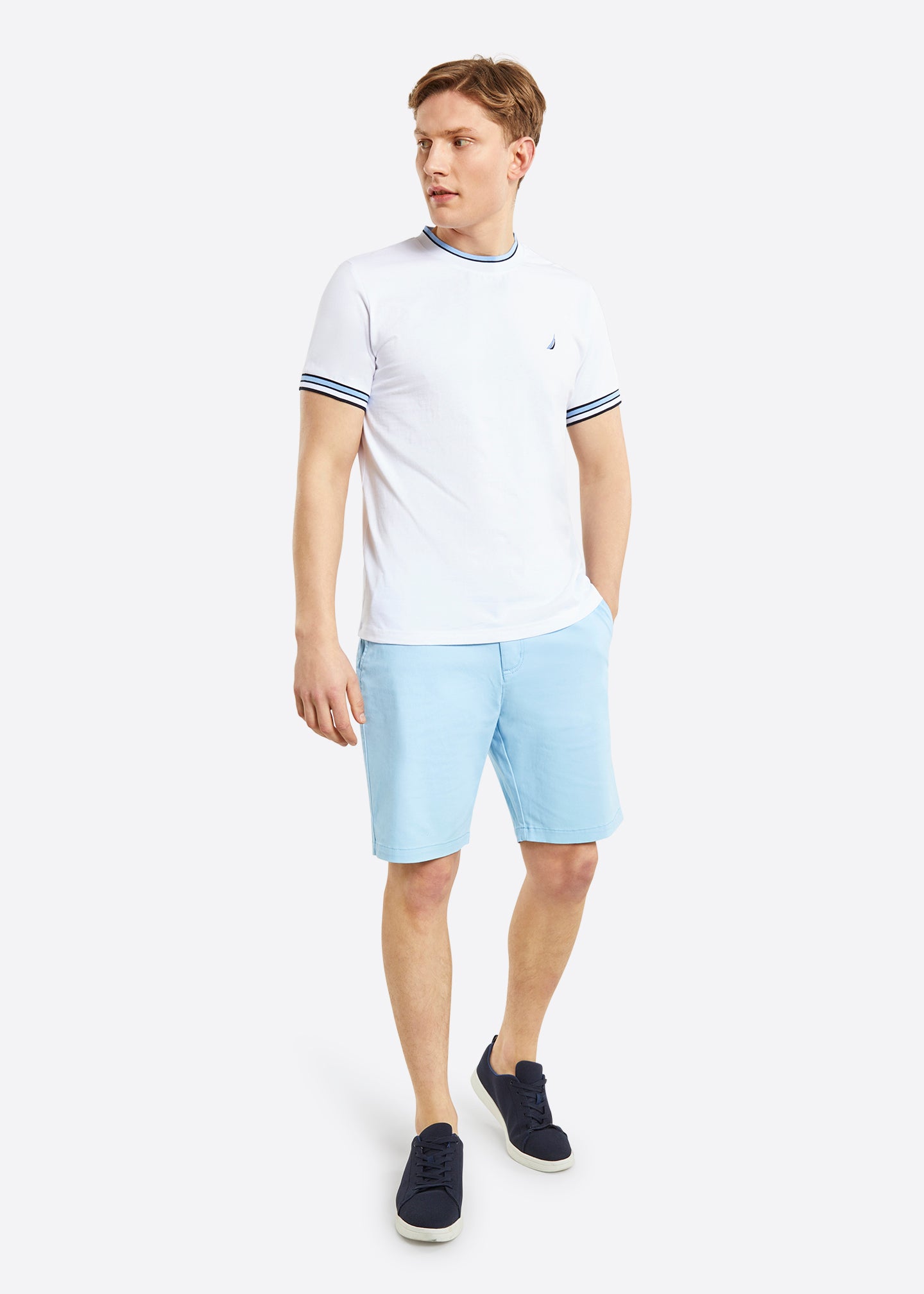 Nautica Horan T-Shirt - White - Full Body