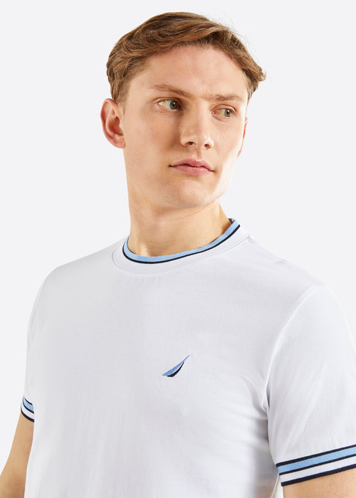 Nautica Horan T-Shirt - White - Detail