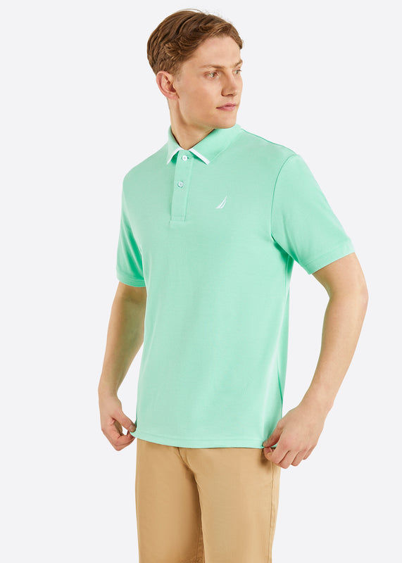 Nautica Mellis Polo Shirt - Mint - Front